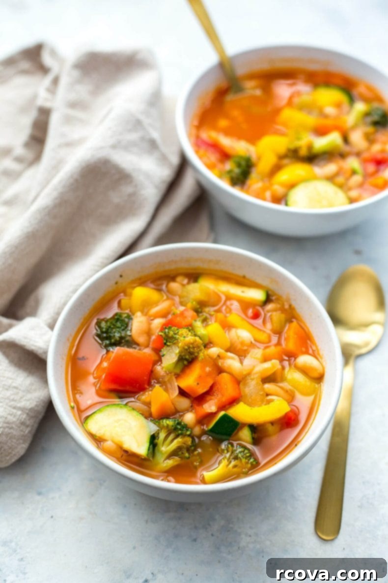 Vibrant Instant Pot Cleansing Soup 8 Instant Pot Detox Vegetable Soup in glass meal prep containers