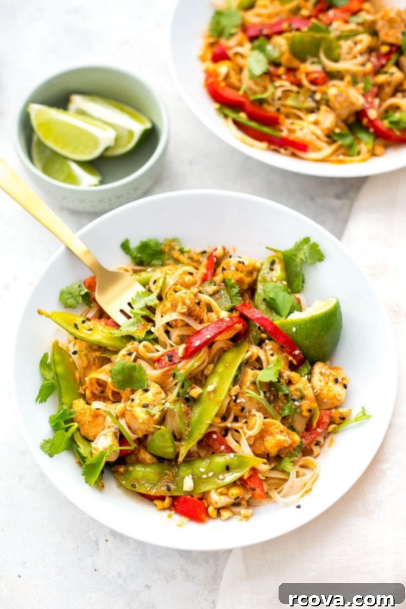 Creamy Instant Pot Red Curry Chicken Noodles 2 Instant Pot Red Curry Chicken Noodles - A quick and easy Thai-inspired dinner