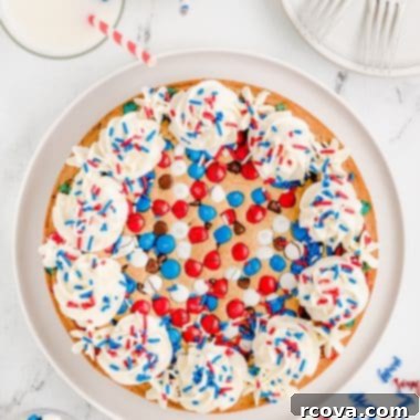 Stars and Stripes Cookie Cake 7 PATRIOTIC COOKIE CAKE