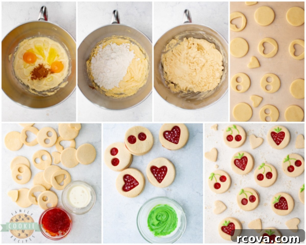 Fruit-Kissed Linzer Cookies 4 Step-by-step image guide on how to make fruity cut-out Linzer cookies