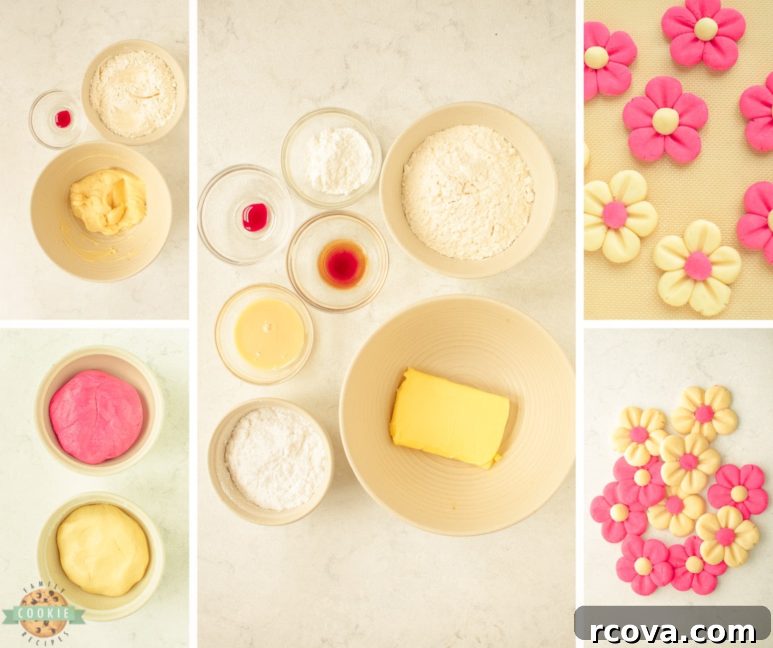Blushing Daisy Delights 4 how to make pink daisy cookies