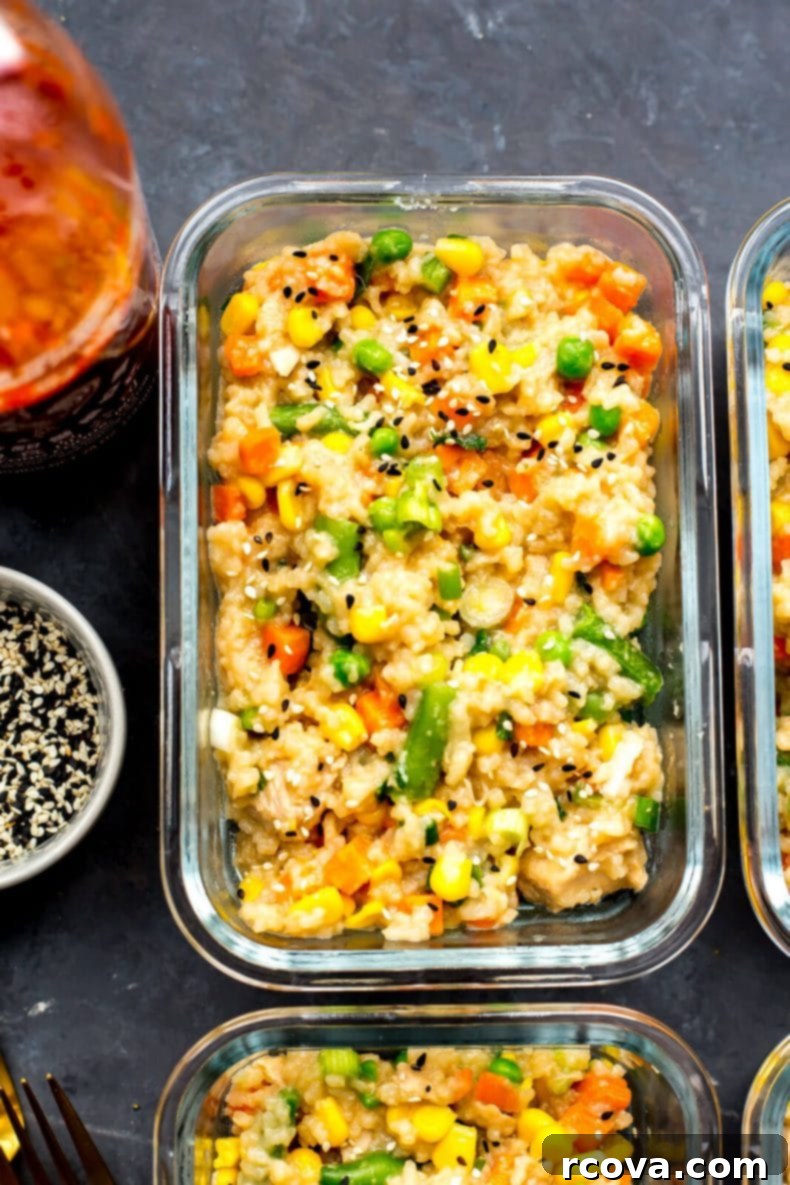 Instant Pot Chicken Fried Rice Weekly Prep Bowls 5 Instant Pot Chicken Fried Rice Meal Prep Bowls-8