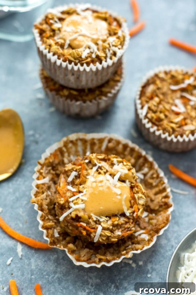 Wholesome Carrot Cake Oatmeal Cups 5 Meal Prep Carrot Cake Oatmeal Muffin Cups