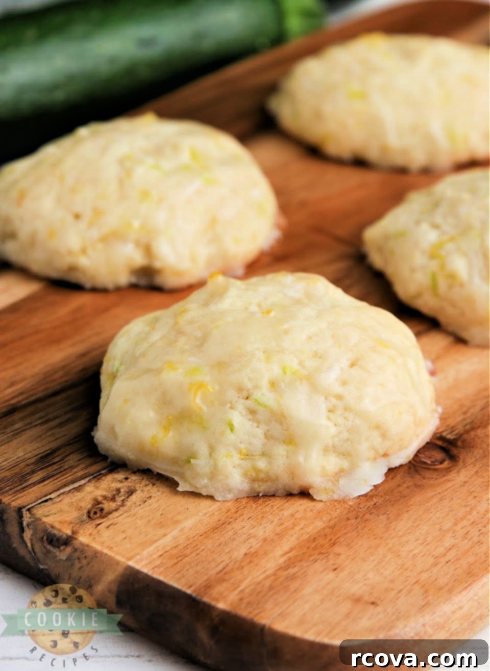 Zesty Lemon Cookie Creations 11 Moist Lemon Zucchini Cookies with a Tangy Lemon Glaze