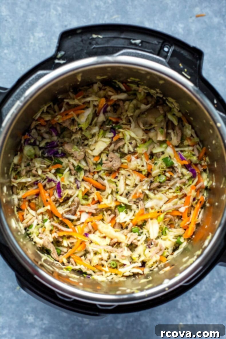 Instant Pot Keto Egg Roll Bowl 4 Low Carb Instant Pot Egg Roll Bowls