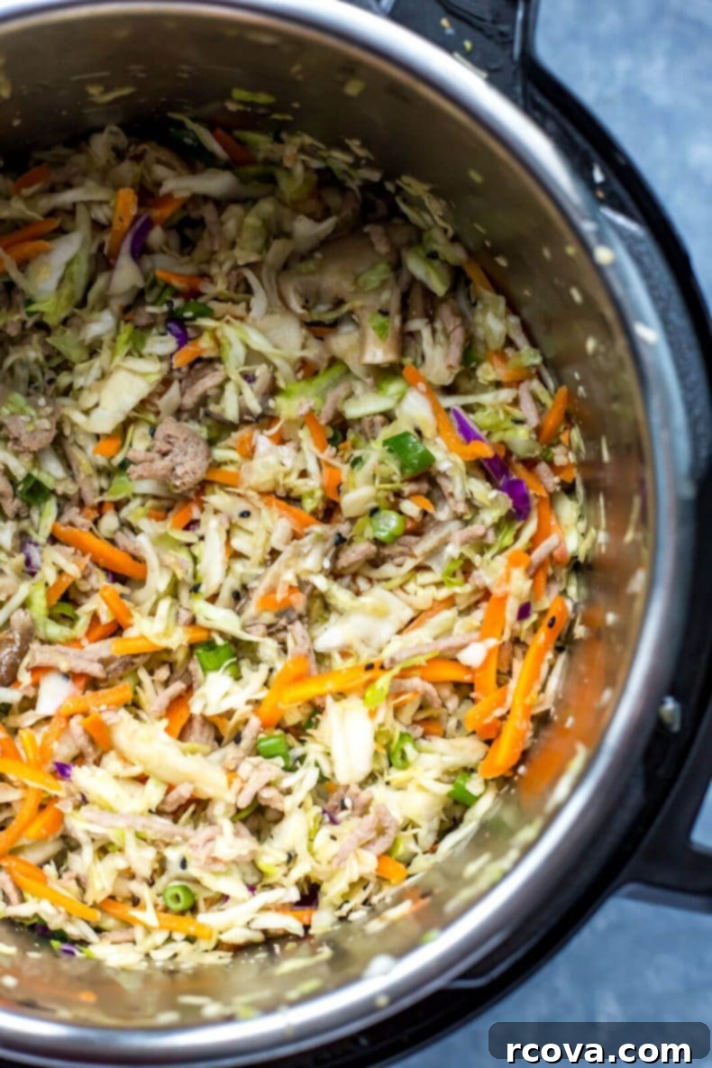 Instant Pot Keto Egg Roll Bowl 7 Low Carb Instant Pot Egg Roll Bowls