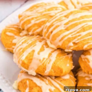 Golden Pumpkin Cookies 13 Orange Pumpkin Cookies with Zesty Glaze