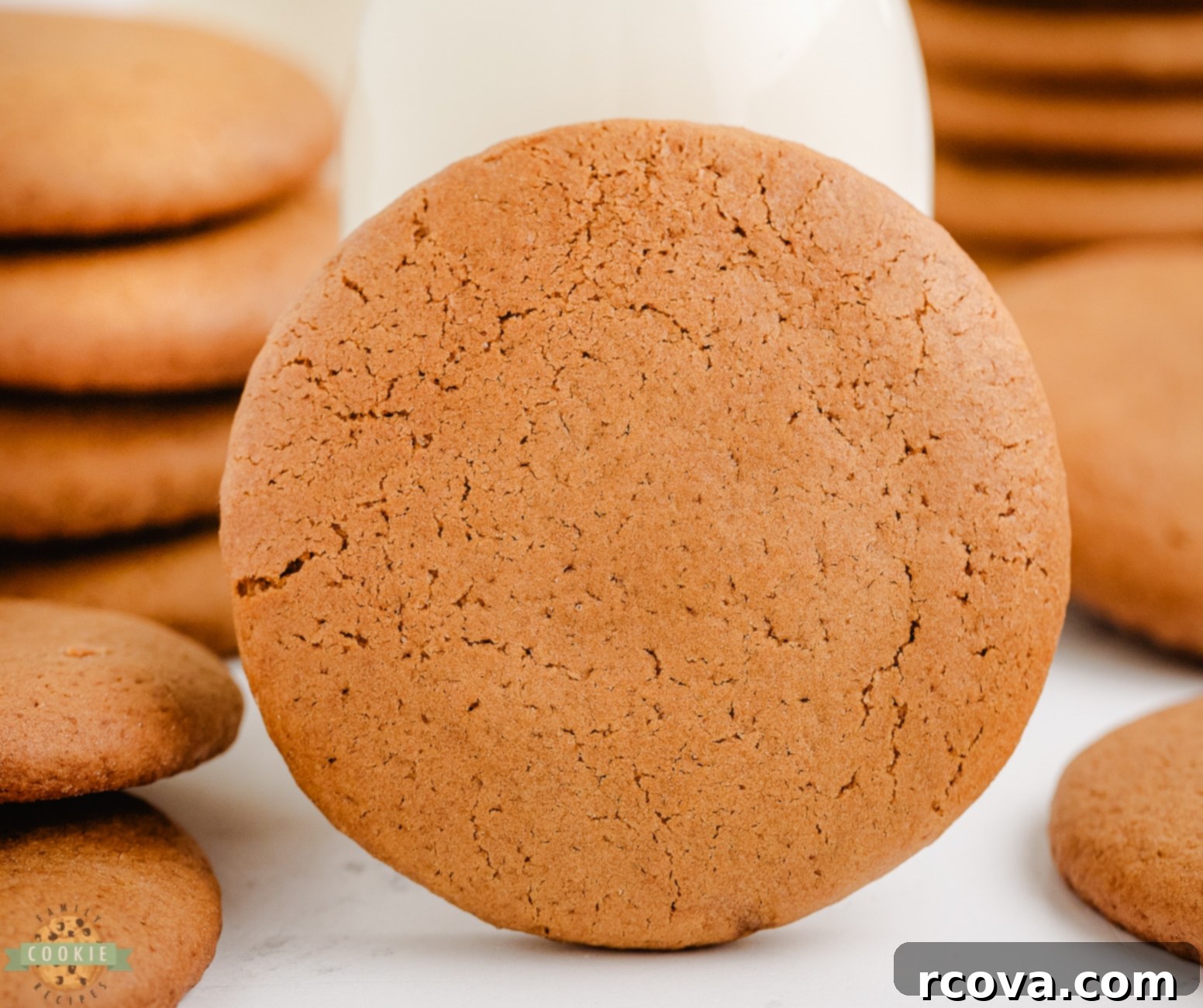 Soft and Chewy Molasses Cookies 9 molasses cookie with milk