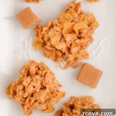 Irresistible No Bake Caramel Crunch 6 plateful of no bake caramel crunch cookies