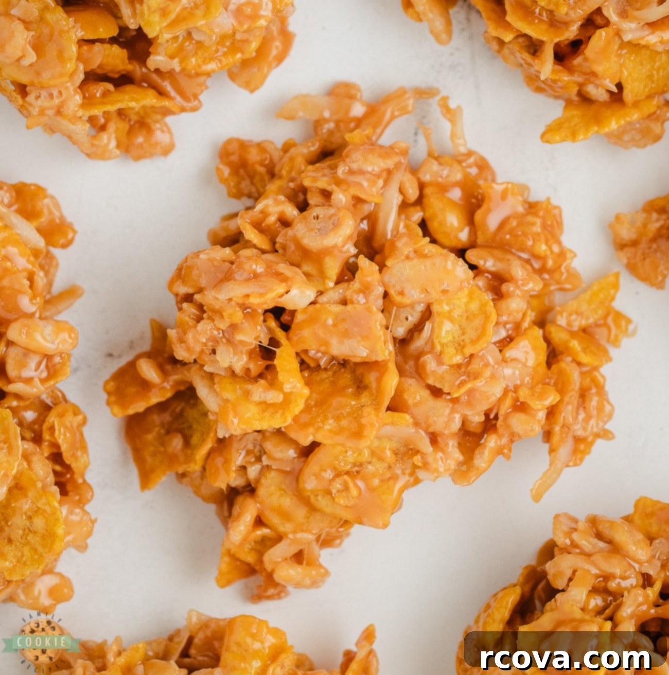 Irresistible No Bake Caramel Crunch 9 caramel crunch cookies made with 5 ingredients