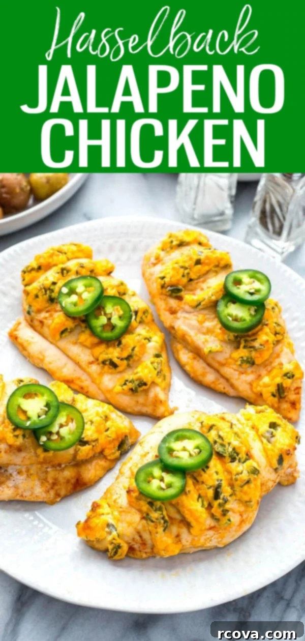 Jalapeno Popper Stuffed Hasselback Chicken 10 This Jalapeno Popper Hasselback Chicken is so good. All you need is light cream cheese, cheddar and jalapeno peppers! #hasselbackchicken #jalapenopopper