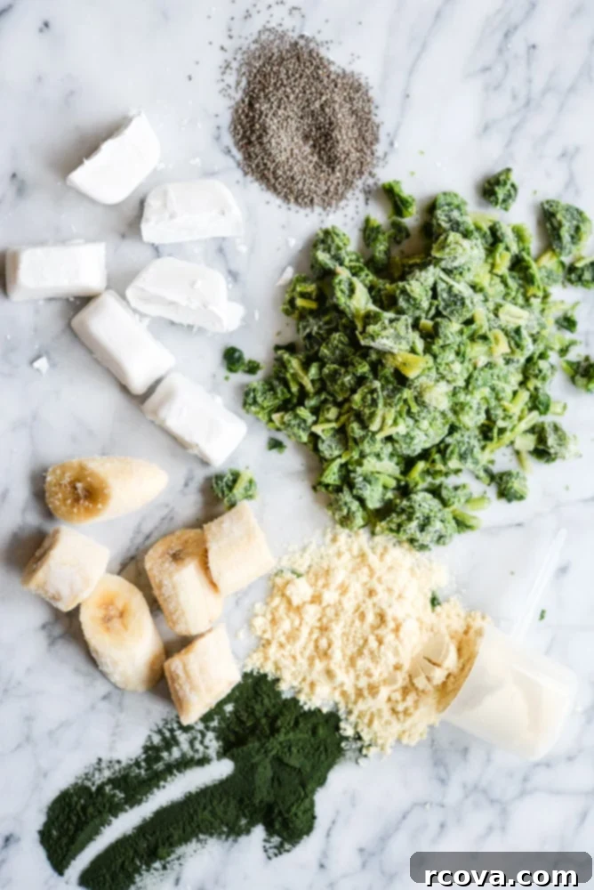 Effortless Healthy Living: 30+ Freezer Prep Meals 11 Green Protein Smoothie Freezer Packs - Fed & Fit