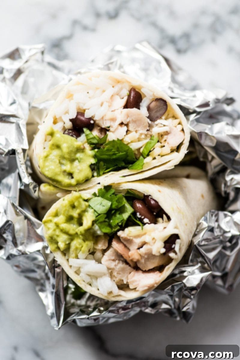 Effortless Healthy Living: 30+ Freezer Prep Meals 20 Roasted Poblano Chicken Burritos via Isabel Eats
