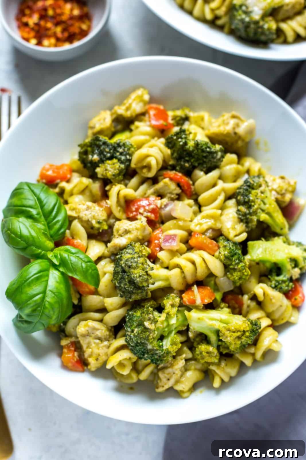 Effortless Healthy Living: 30+ Freezer Prep Meals 30 Instant Pot Chicken Pesto Pasta via Eating Instantly