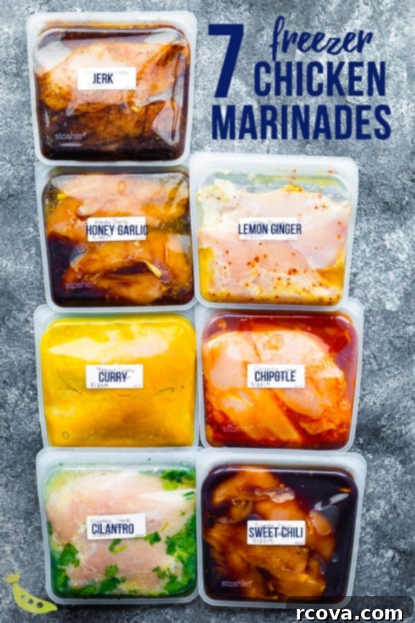 Effortless Healthy Living: 30+ Freezer Prep Meals 31 7 Chicken Marinade Recipes You Can Freeze via Sweet Peas and Saffron