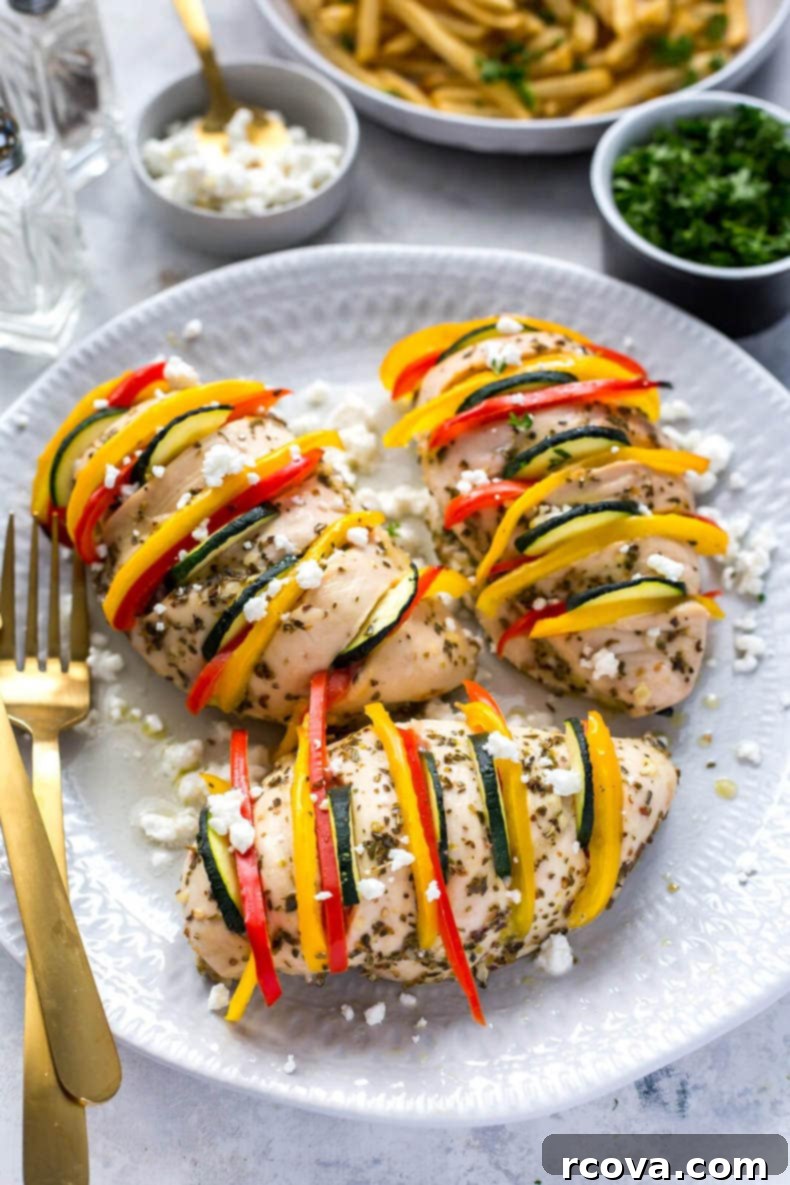 Mediterranean Hasselback Chicken Bake 7 Baked Hasselback Greek Chicken