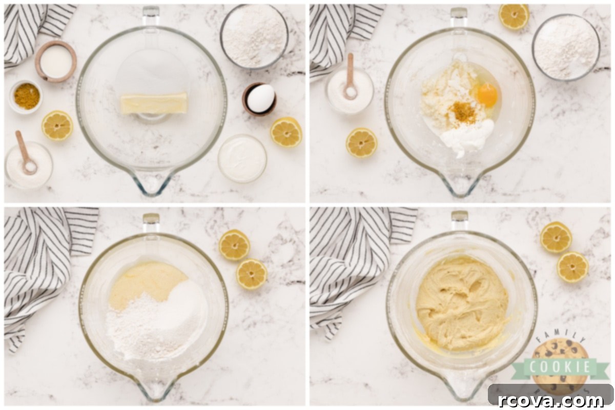 Zesty Berry Cookie Bites 7 How to make lemon cookie dough