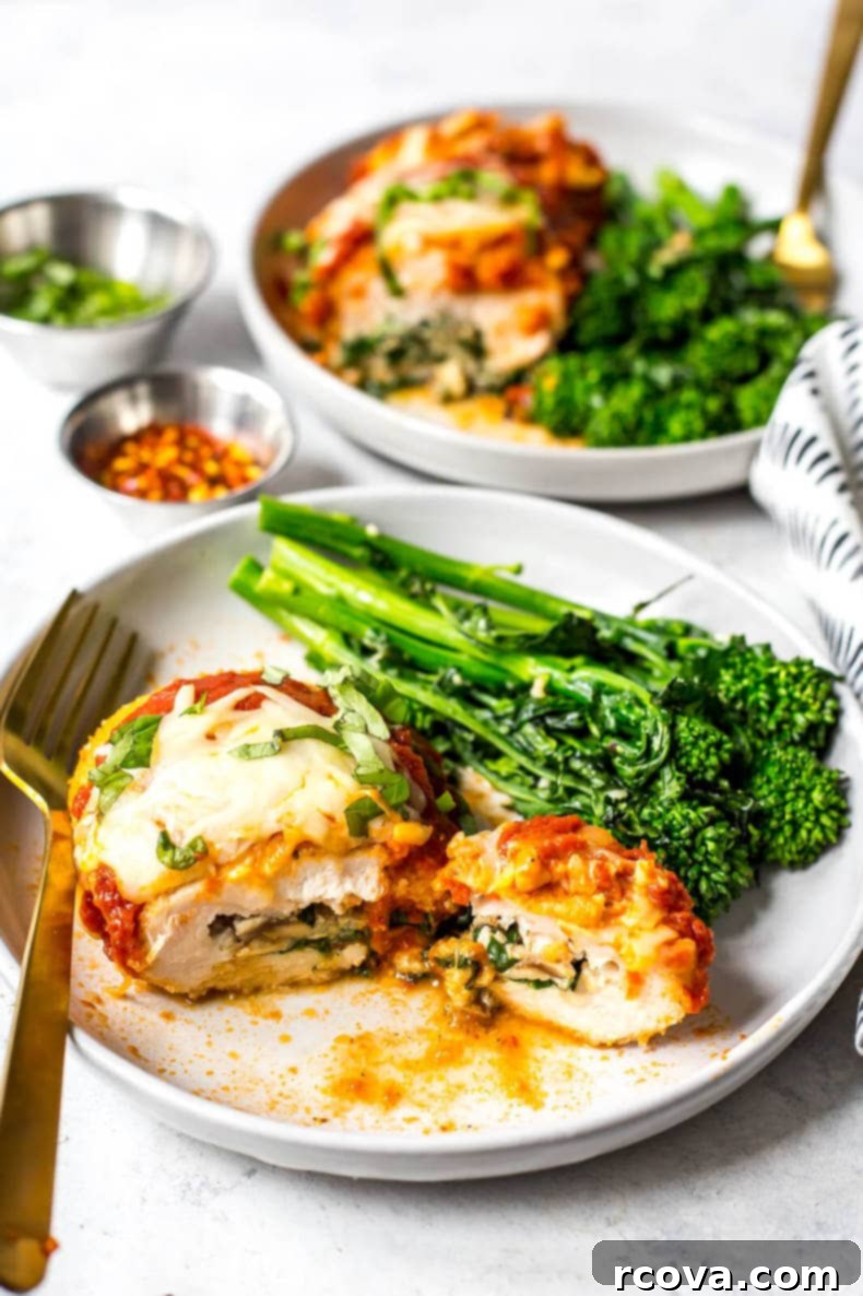 Effortless Spinach Chicken Rolls 2 Easy Spinach Stuffed Chicken Roll Ups with Ricotta and Mozzarella