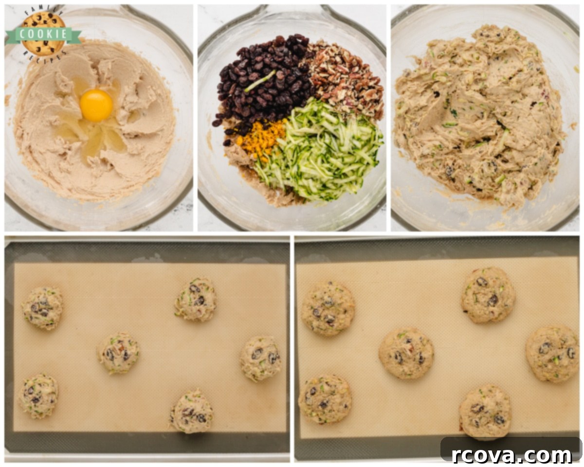 Wholesome Zucchini Morning Bites 4 how to make zucchini breakfast cookies
