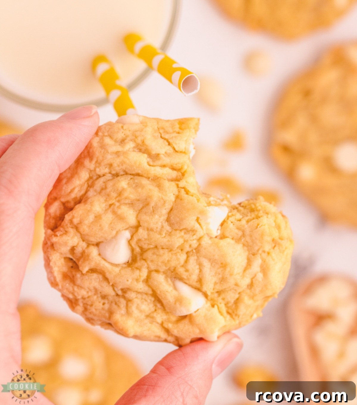 Velvet Banana Pudding Cookies 2 Pillowy soft banana pudding cookies with a hint of white chocolate