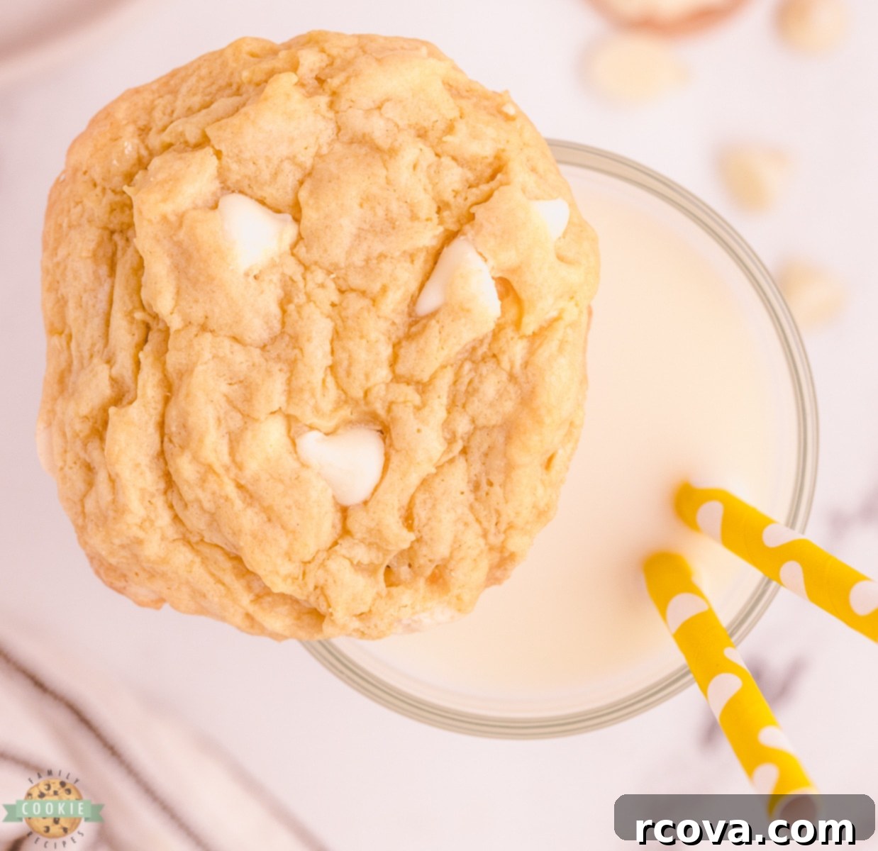 Velvet Banana Pudding Cookies 10 Close-up of a soft banana cookie, showing its tender texture