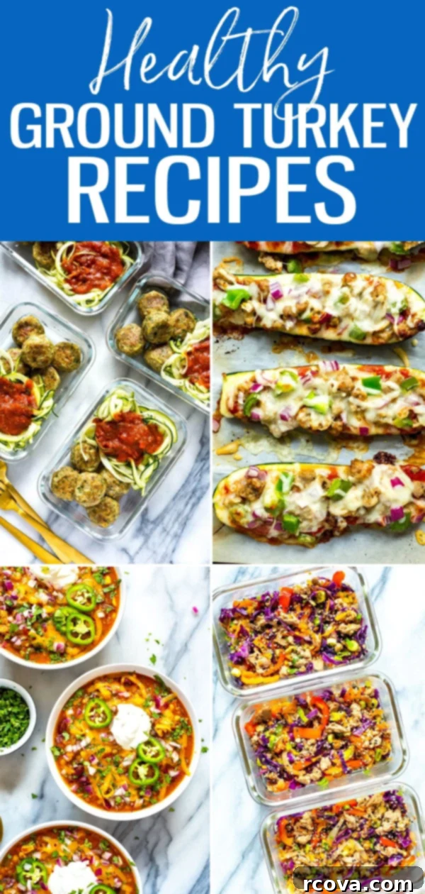 28 Deliciously Healthy Ground Turkey Meals 32 These 20+ Delicious & Healthy Ground Turkey Recipes are a great way to enjoy lean protein without skipping out on flavour! #groundturkey #healthyrecipes