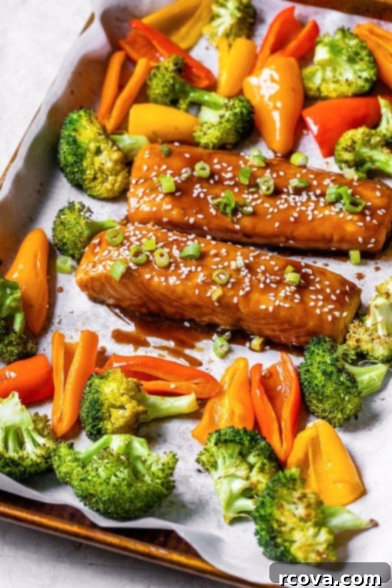 Sheet Pan Magic: Effortless Dinner Ideas 12 Sheet Pan Teriyaki Salmon and Vegetables, a quick and healthy meal