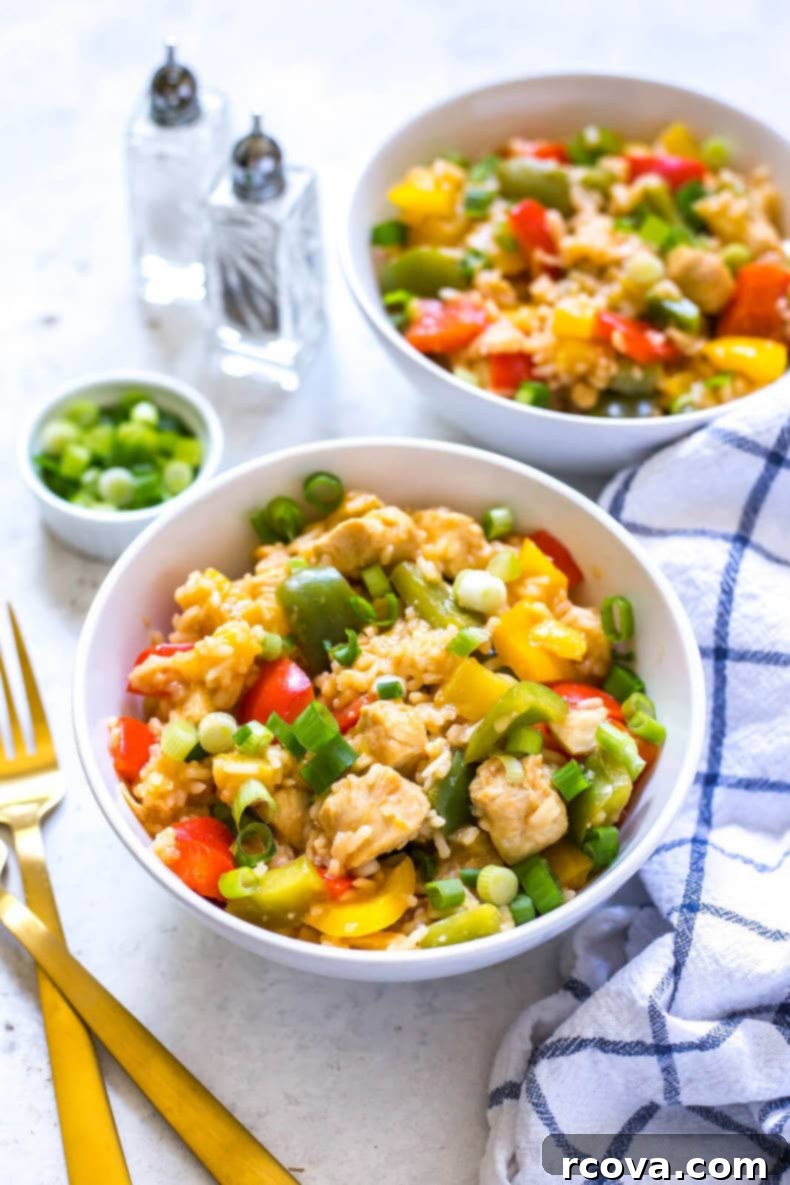Sweet and Tangy Instant Pot Pineapple Chicken 8 Close-up of Instant Pot Sweet and Sour Pineapple Chicken in a bowl