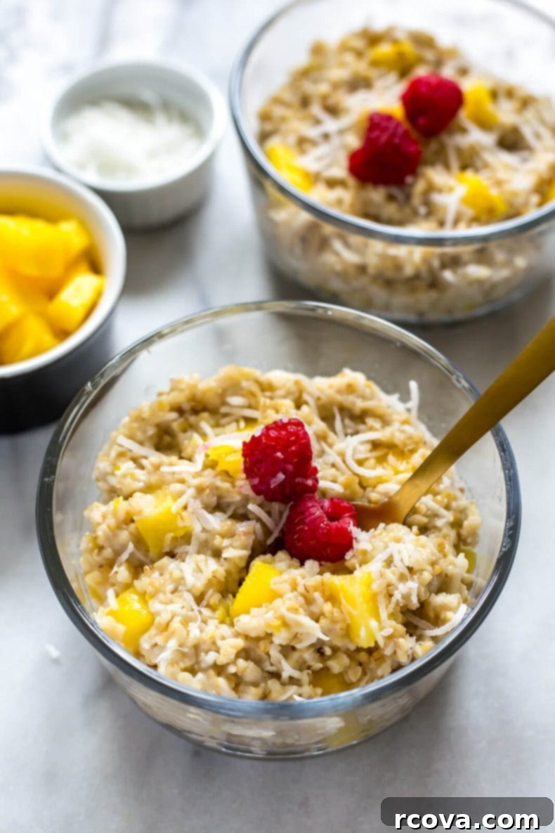 Pina Colada Instant Pot Steel Cut Oats 2 Pina Colada Instant Pot Steel Cut Oats