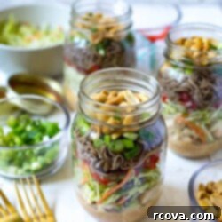 Zesty Thai Chicken Soba Jars 10 Thai Chicken Soba Noodle Salad Jars
