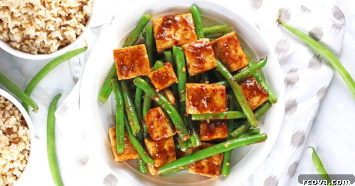 Quick & Wholesome Wok Wonders 31 Tofu Green Bean Stir Fry via VNutrition
