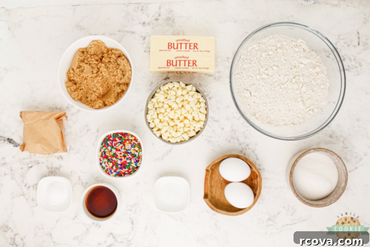 Confetti Celebration Cookies 5 Ingredients in Funfetti Cookies