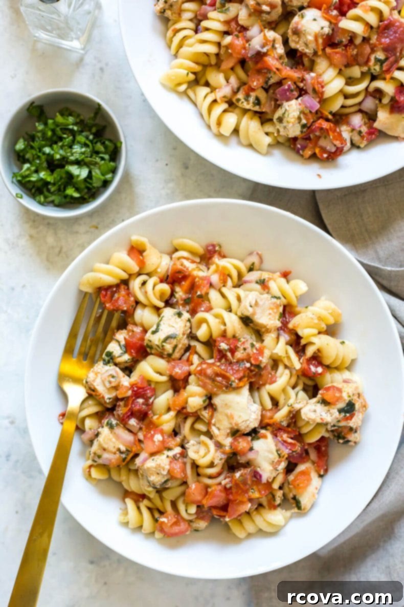 Vibrant Instant Pot Bruschetta Chicken Pasta 2 Instant Pot Bruschetta Chicken Pasta