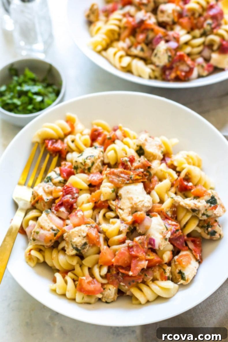 Vibrant Instant Pot Bruschetta Chicken Pasta 7 Instant Pot Bruschetta Chicken Pasta