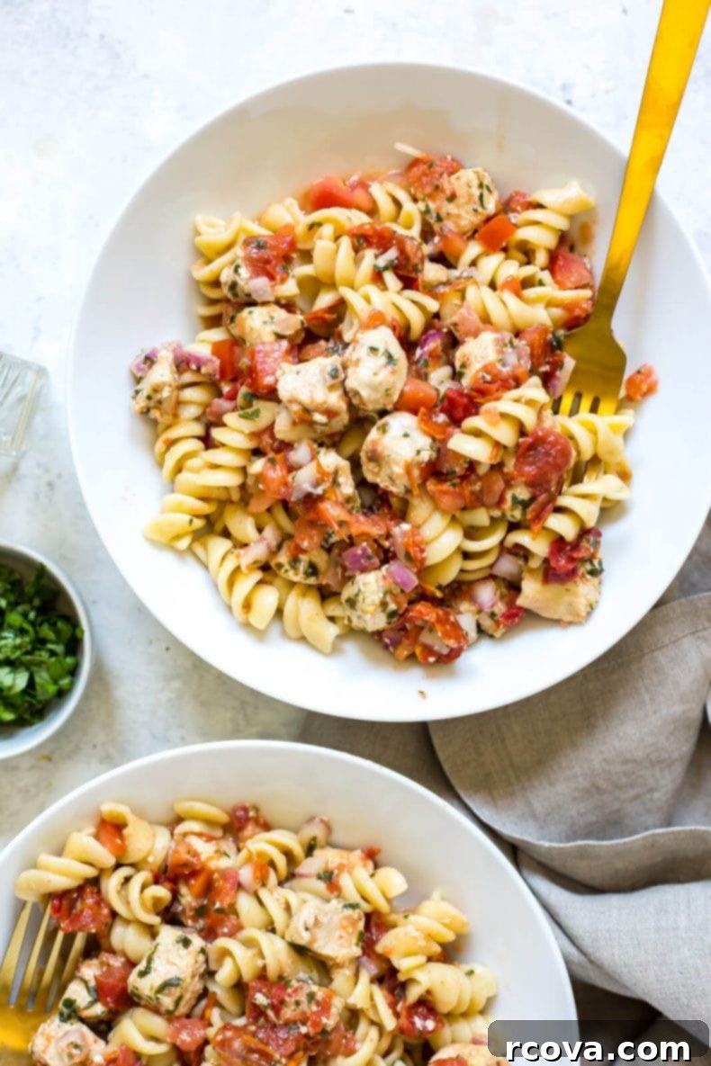 Vibrant Instant Pot Bruschetta Chicken Pasta 8 Instant Pot Bruschetta Chicken Pasta
