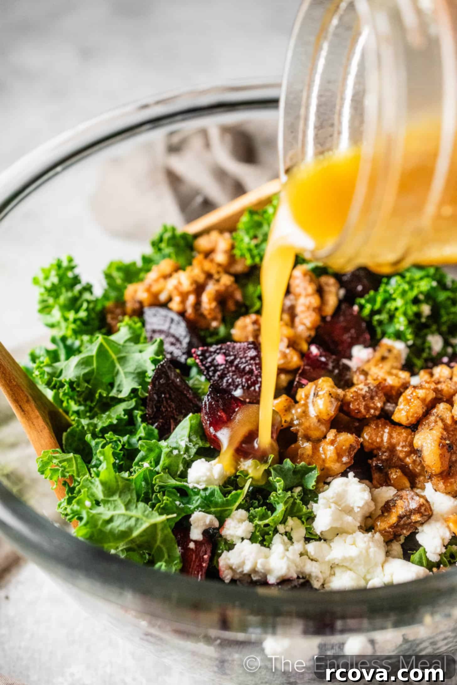 30+ Flavor-Packed Meal Prep Salads You'll Crave 16 Colorful Kale Beet Salad with vibrant ingredients.