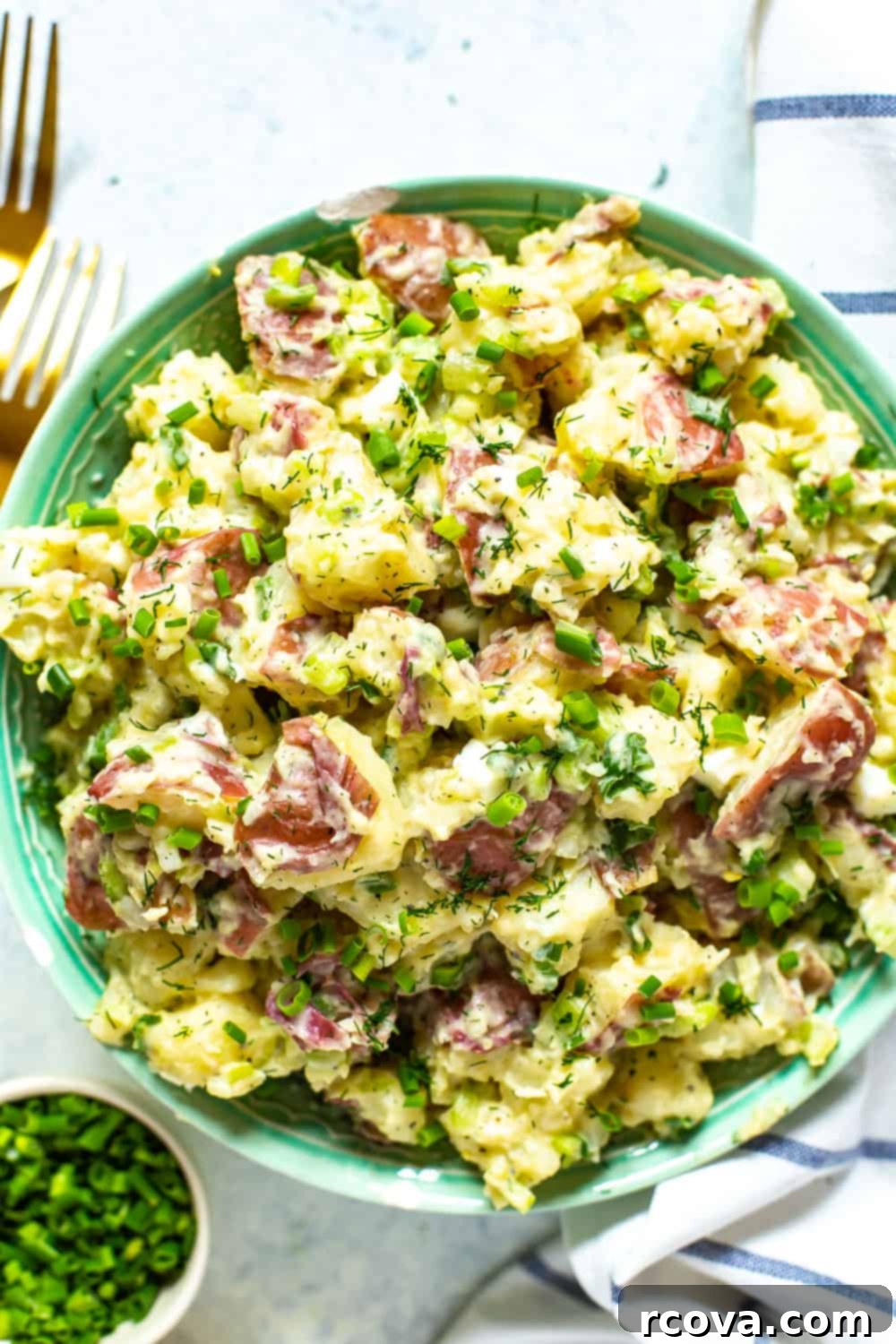 30+ Flavor-Packed Meal Prep Salads You'll Crave 37 The Ultimate Instant Pot Potato Salad via Eating Instantly, with fresh dill.