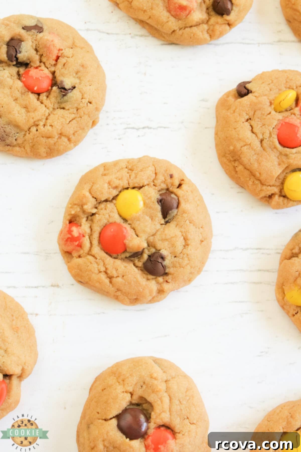 Decadent Peanut Butter Cream Cheese Cookies 12 Cream Cheese Peanut Butter Cookies are soft, chewy and packed with peanut butter! Made with Reese's pieces, these peanut butter cookies turn out perfectly every time.