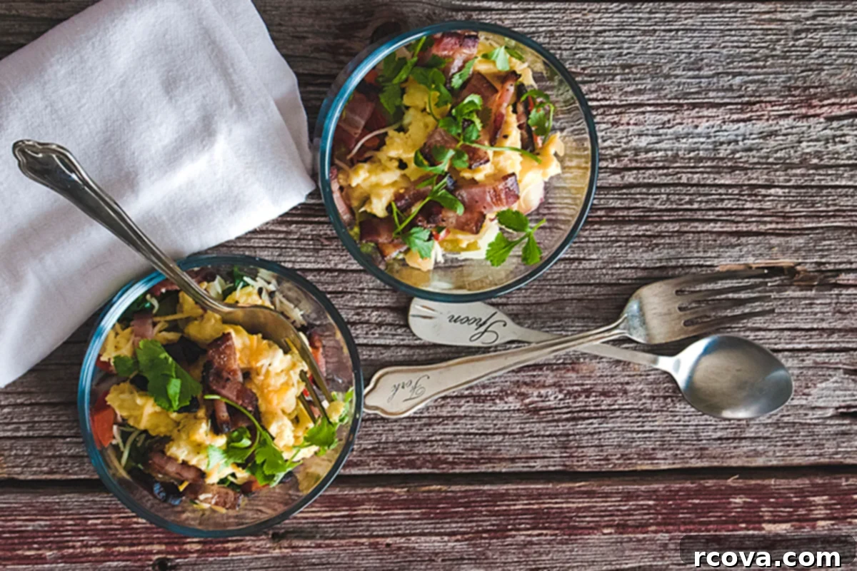Fuel Your Mornings: Healthy Breakfast Prep 25 Mexican Scrambled Egg Breakfast Bowls via The Charming Detroiter