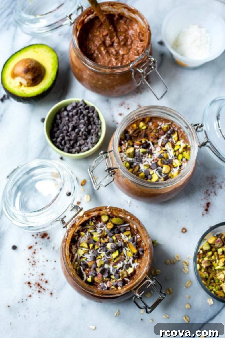 Fuel Your Mornings: Healthy Breakfast Prep 7 Chocolate Avocado Overnight Oats