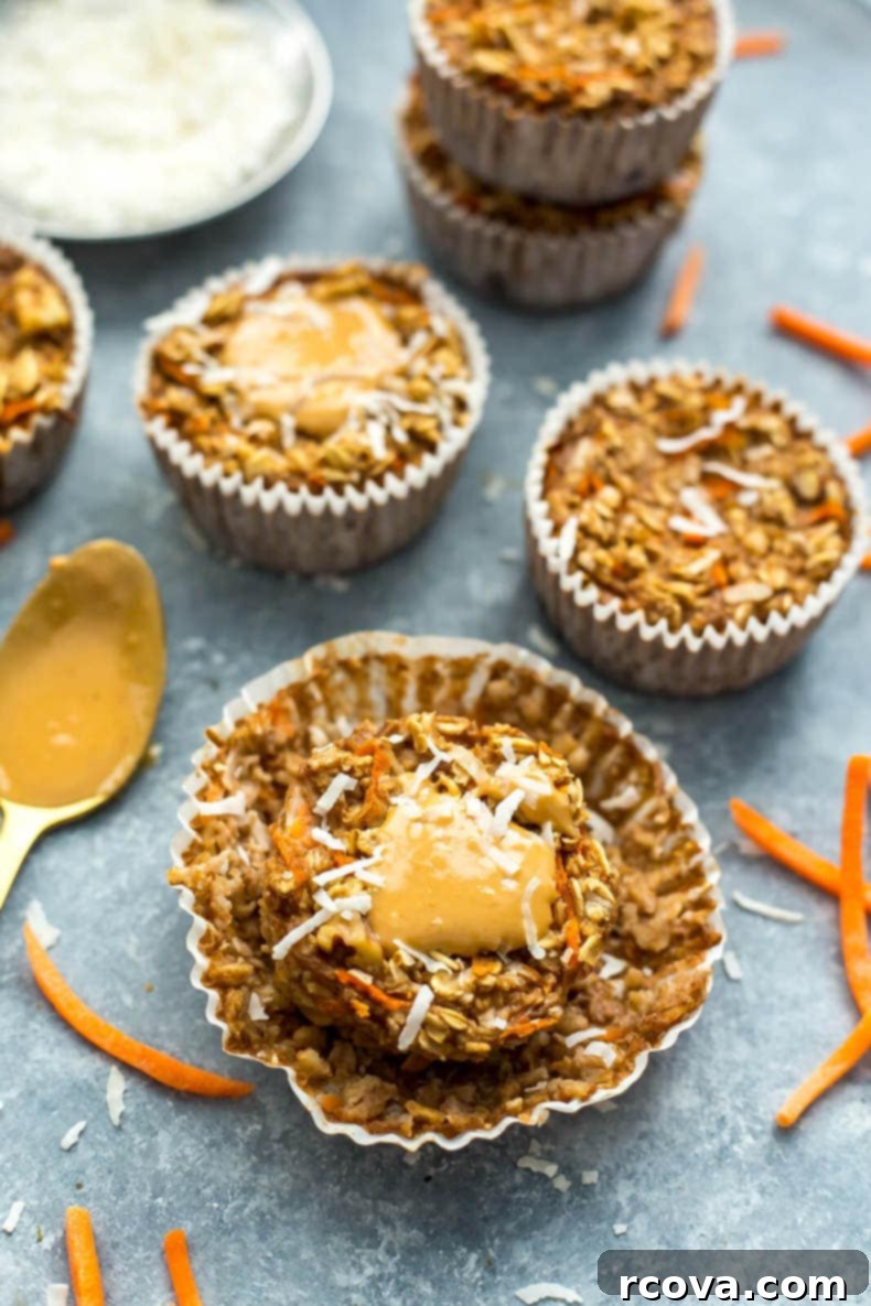 Fuel Your Mornings: Healthy Breakfast Prep 8 Meal Prep Carrot Cake Oatmeal Muffin Cups
