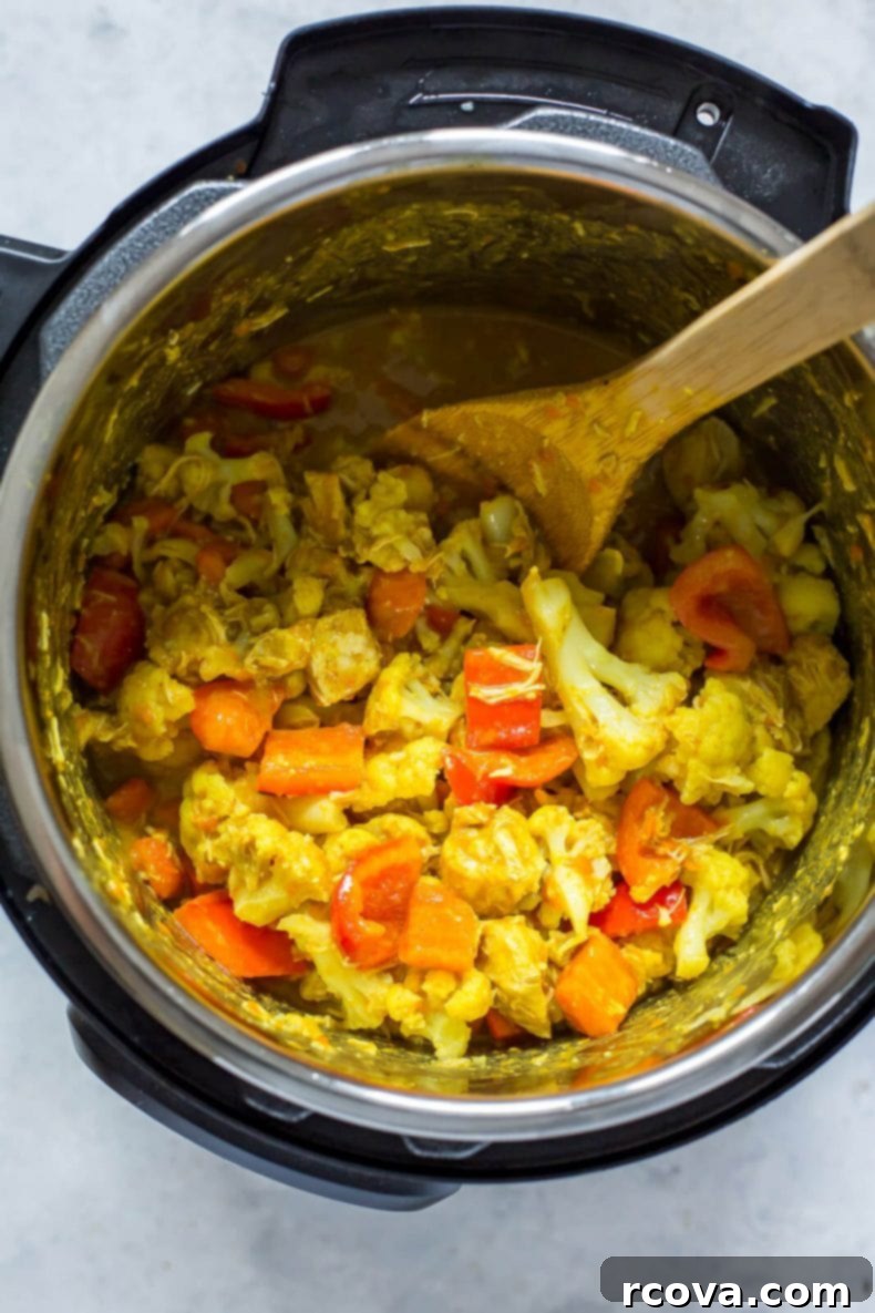 Creamy Instant Pot Peanut Coconut Chicken Curry 5 Instant Pot Peanut Coconut Chicken Curry