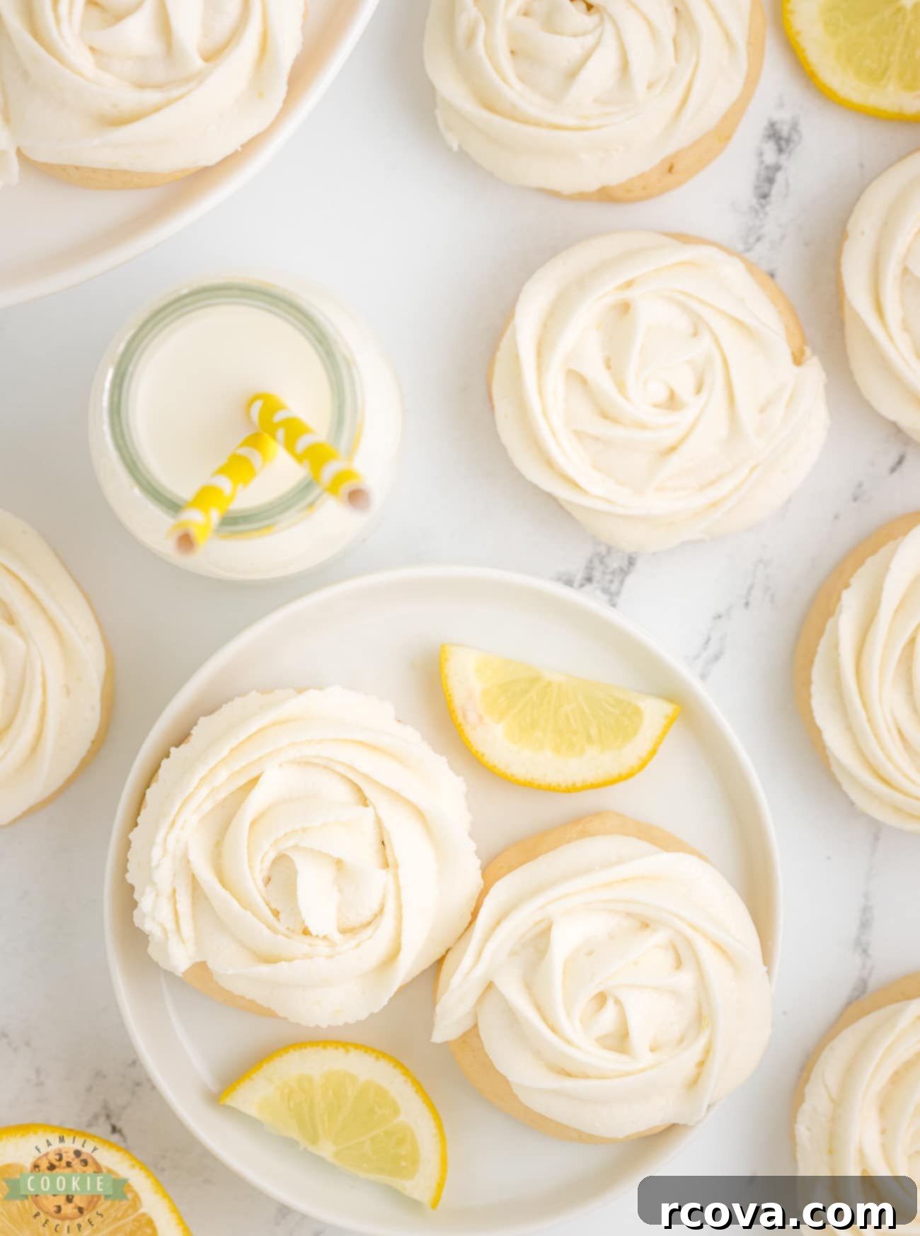 Sunshine Lemon Glazed Sugar Cookies 9 delightful lemon frosted cookies with a bright yellow hue