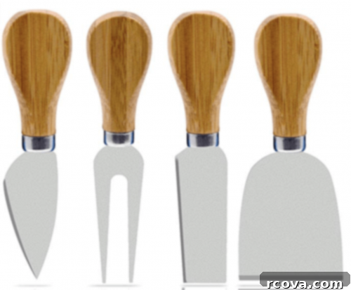 Culinary Curation: Gifts for Gourmet & Get-Ahead Cooks 15 Stylish cheese knife set for entertaining and serving various cheeses.
