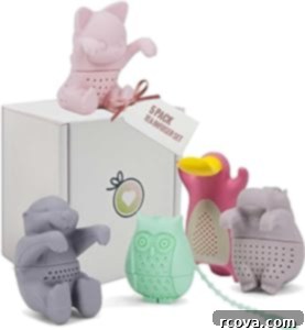Culinary Curation: Gifts for Gourmet & Get-Ahead Cooks 23 Collection of funny shaped tea infusers, a quirky gift for tea enthusiasts.