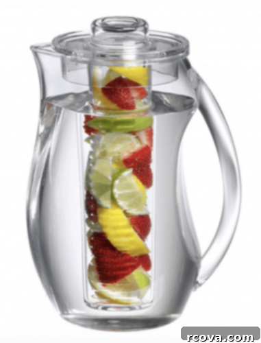 Culinary Curation: Gifts for Gourmet & Get-Ahead Cooks 35 Infusion pitcher for naturally flavored water without fruit pulp.