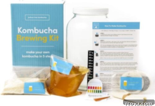 Culinary Curation: Gifts for Gourmet & Get-Ahead Cooks 37 DIY Kombucha Starter Kit for brewing homemade kombucha.