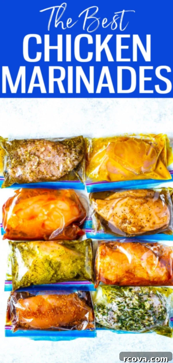 Unlock Flavor: 8 Must-Try Chicken Marinades 15 These chicken marinade recipes include everything from teriyaki to honey mustard and fajita. Most have 5 ingredients or less! #chickenmarinades #mealprepchicken