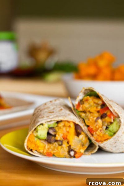 Autumn's Best: 40+ Butternut Squash Recipes to Savor 13 Butternut squash and black bean burritos
