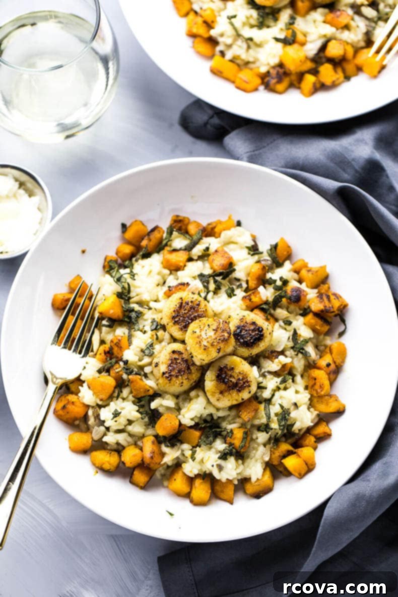 Autumn's Best: 40+ Butternut Squash Recipes to Savor 21 Seared Scallops with Butternut Squash Risotto